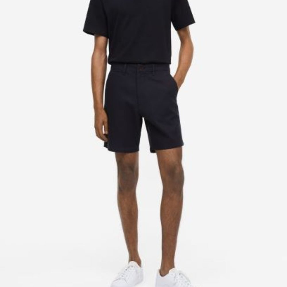 H&M Divided Men's Chino Navy Shorts Size 36